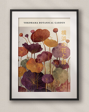 Plakat Yokohama - Japonia - Kwiaty