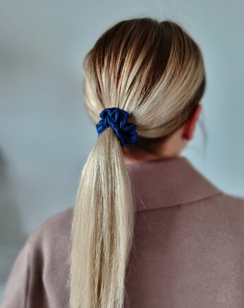 Gumka jedwabna, scrunchie, frotka misterious night MINI