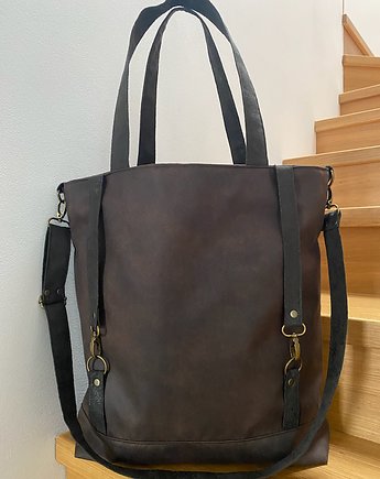 Torba tote XXL - c.brąz