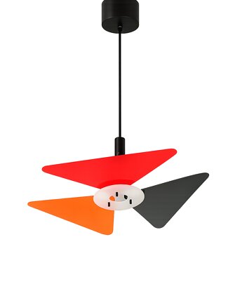 Kolorowa lampa wisząca postmodernistyczna, lata 90.