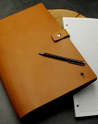 Notes A4 w skórzanej okładce