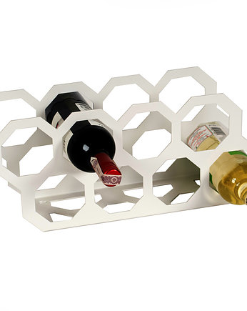 Stojak na wino Madera biały, Wzorek Systems