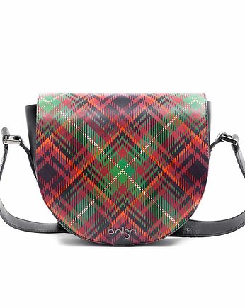 Torebka skórzana w kratę Gaia 3 marki Bolsa