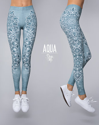 Legginsy damskie AQUA wysoki stan
