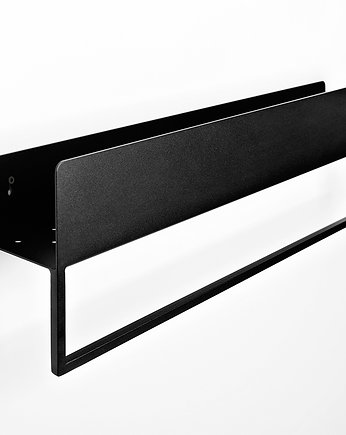 Meatlowa półka z wieszakiem LANDA RE-HANG 50/70/100 cm - czarna