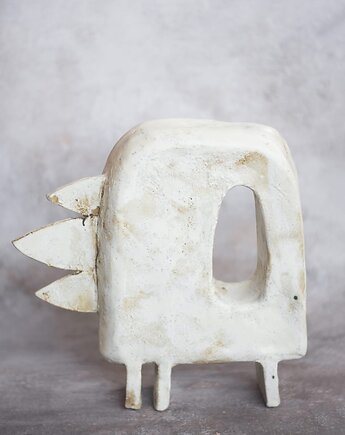 Ręcznie wykonana rzeźba ceramiczna Smok