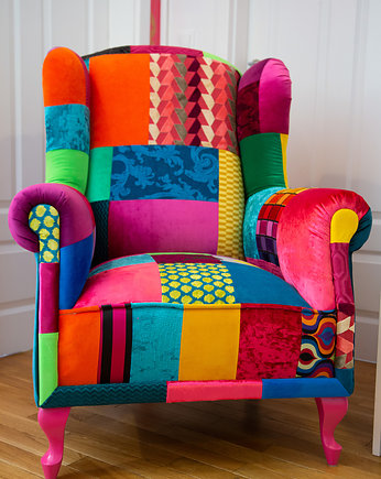 Fotel Uszak Patchwork