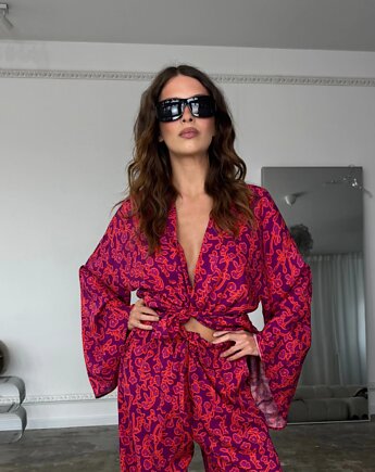 Kimono Pekin confident print