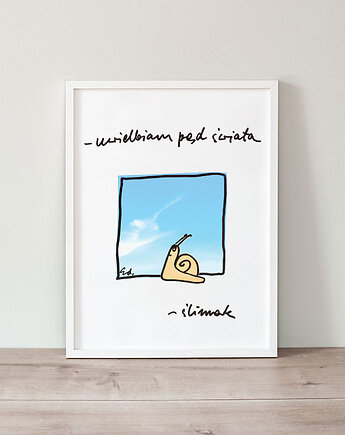 Plakat Uwielbiam pęd świat