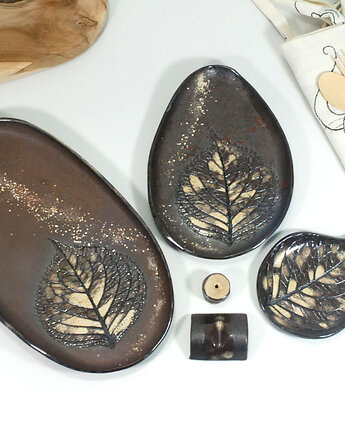 Ceramiczny komplet do serwowania - dań, przekąsek, sushi