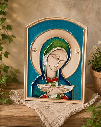 Ikona ceramiczna obraz sakralny