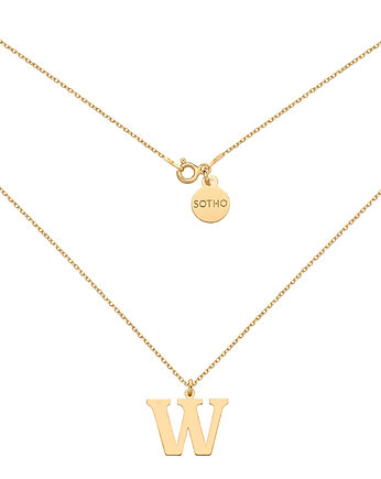 Złoty naszyjnik z dużą literą, SOTHO