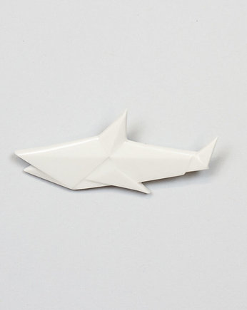 Broszka Porcelanowa Origami Rekin