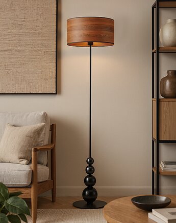Designerska lampa stojąca do salonu ROMA ECO w stylu skandynawskim