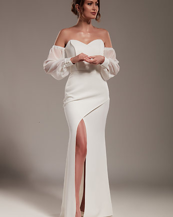 Sukienka Alexis - ecru maxi
