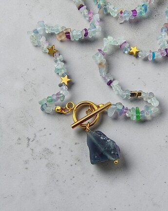 Naszyjnik choker fluoryt