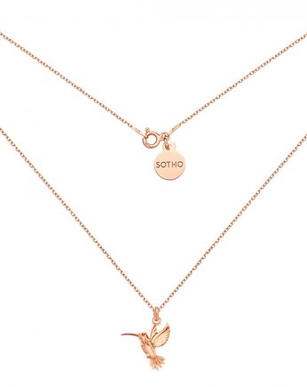 Naszyjnik z kolibrem z różowego złota, SOTHO