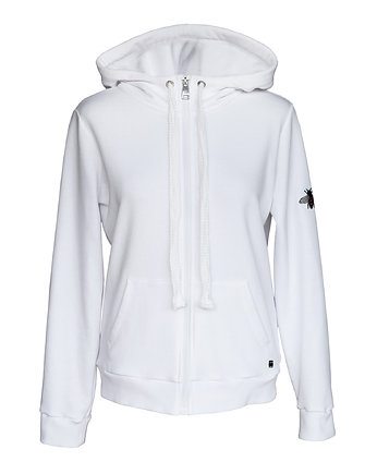 Bluza z kapturem biała