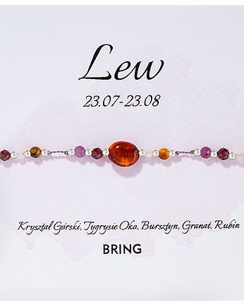 Bransoletka znak zodiaku Lew