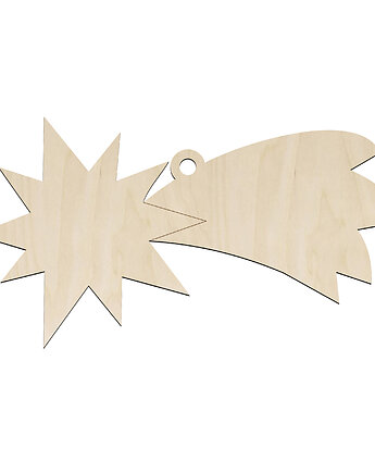 Bombka Drewniana Zawieszka Gwiazda Gwiazdki na Choinkę Święta 10szt Sklejka, smxdsgn