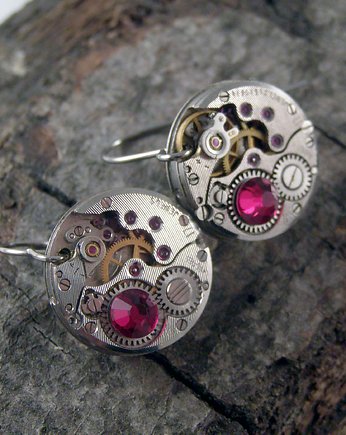 Mechaniczne kolczyki Swarovski 237