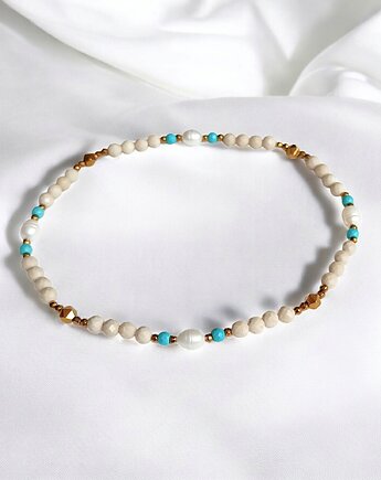 NA NOGĘ : perły, kamień rzeczny, magnezyt, hematyt, kaktusia