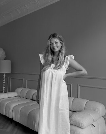 GERALDINE dress white