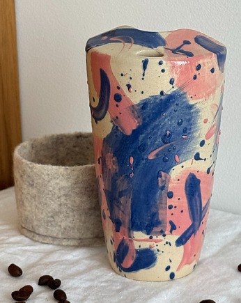 Ceramiczny kubek podróżny 400ml
