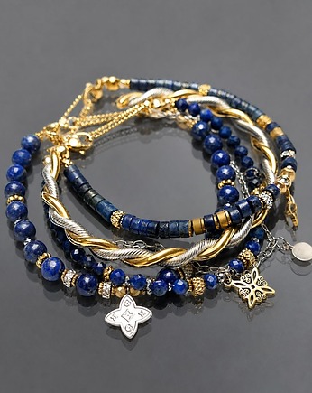 Zestaw bransoletek Lapis lazuli vol. 3 /10.02.26/- Szlachetna kolekcja