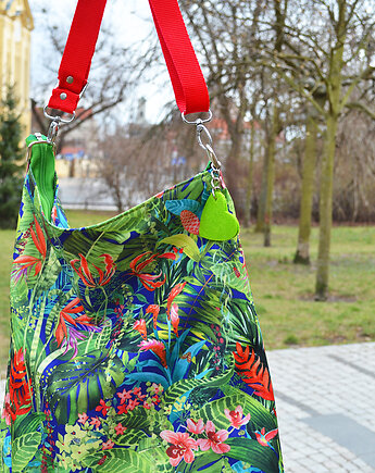 Torba w kwiaty i palmy