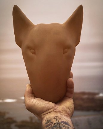 Bullterrier kolor RUSTY -  figura - KUFA.design