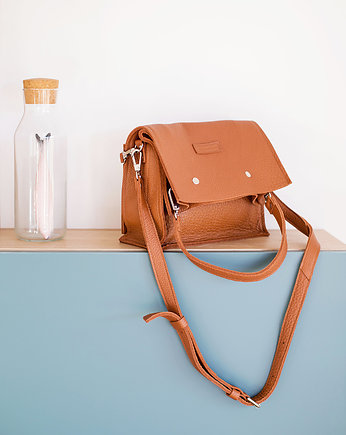 Boxy Bag L / Cinnamon - dwuczęściowa torebka