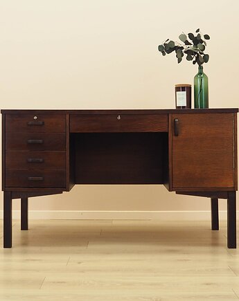 Biurko dębowe, duński design, lata 70, produkcja: Dania