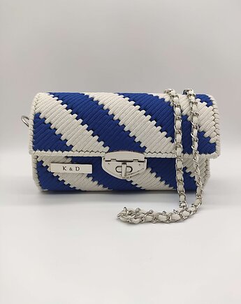 Nela torebka biało-chabrowa, K&D