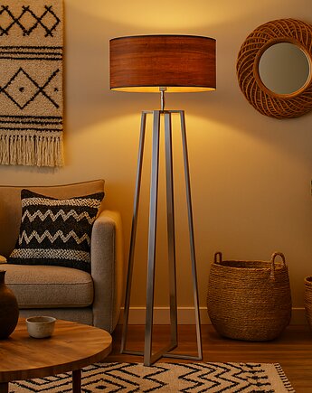 Designerska lampa stojąca do salonu MOSS ECO