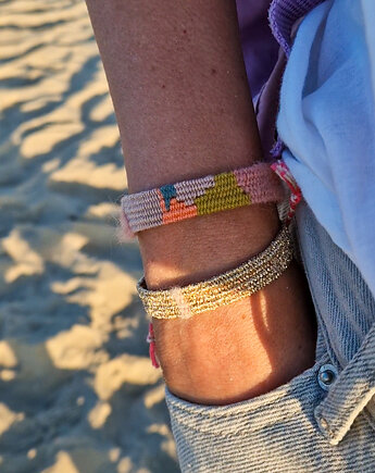 Zestaw - Bransoletki tkane na krośnie, Słońcem Tkane