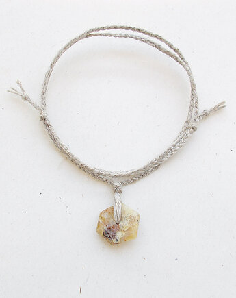 Opal żółty i len Bransoletka, galeria nuit