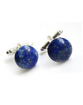 Lapis lazuli spinki do mankietów