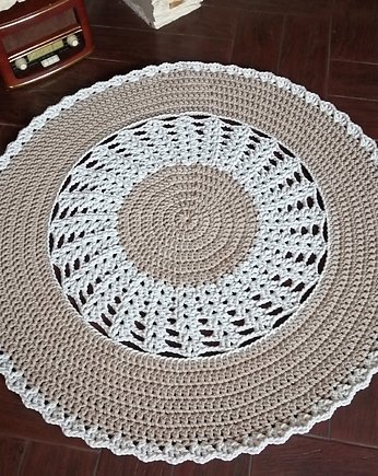 Dywan szydełkowy ze sznurka 110cm, MISZ MASZ Dorota Tyszko