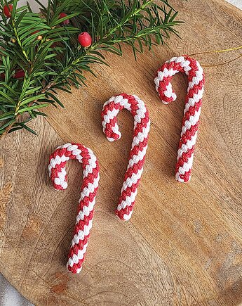 Zestaw 3 szt. Candy Cane Laska Cukrowa - Ozdoby Świąteczne na choinkę, ACTP