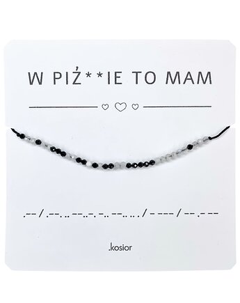 Bransoletka kobieca energia Księżycowy, Agat W pi*dzie to mam