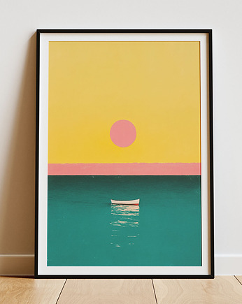 Plakat - Boat alone