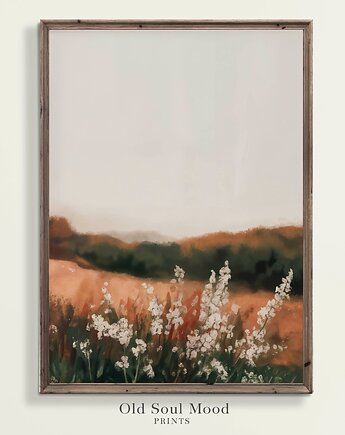 Plakat Vintage Moody Landscape Krajobraz