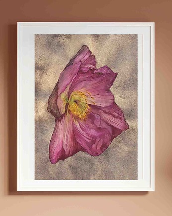 Plakat Magnolia Malowany Kwiat