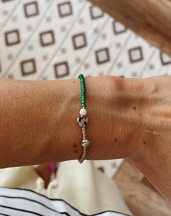 Bransoletka na gumce  MADERA HEART, NOMAD