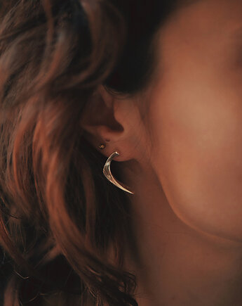 Pearl empty / silver earrings