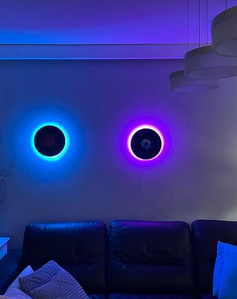 Lampa LED Vinyl, płyta winylowa 12", z pilotem, retro/vintage