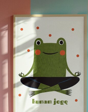 Plakat  kumam jogę 30cmx40cm