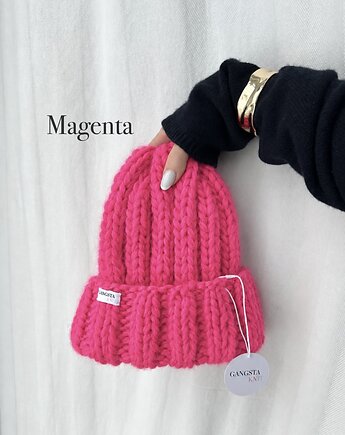 Czapka Nordic 100% wełna *magenta*
