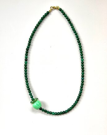 Naszyjnik Zielone jabłuszko Kamienie naturalne, Konevka store